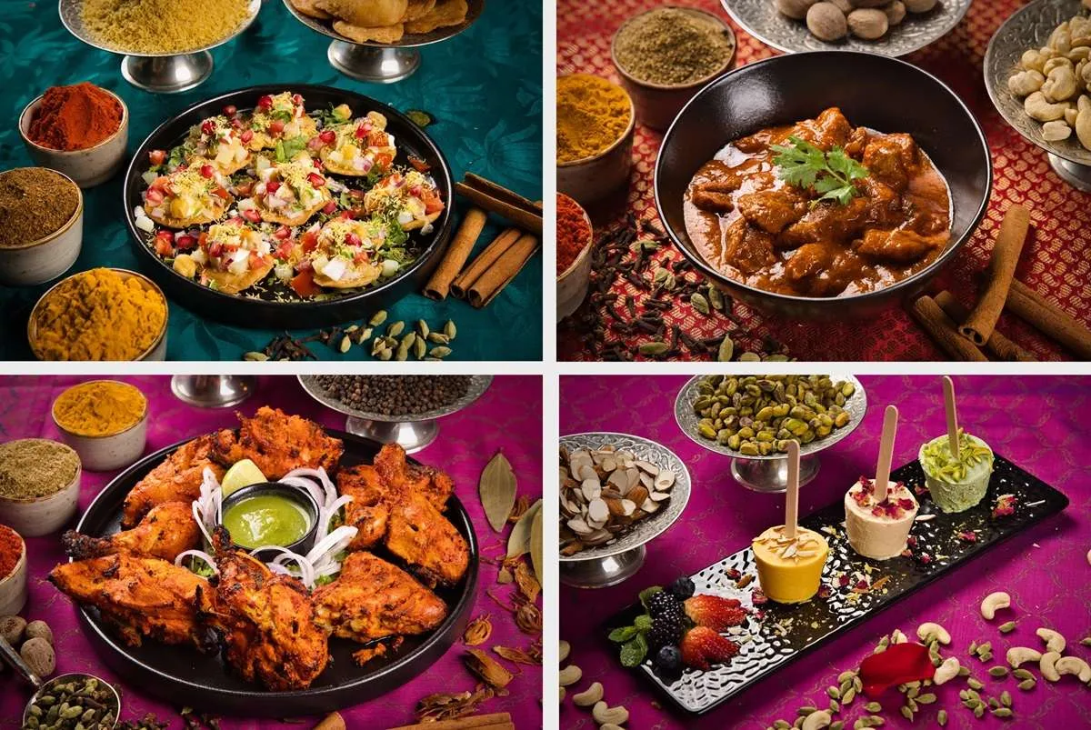 Shahi Maharani North Indian Restaurant (SG) signature dishes Papdi ChaatRogan JoshRaan Sikandra